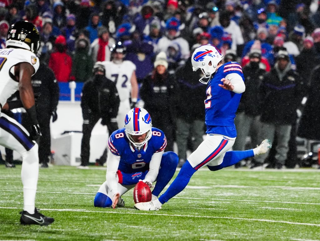 Kicker Tyler Bass #2 (Buffalo Bills) 