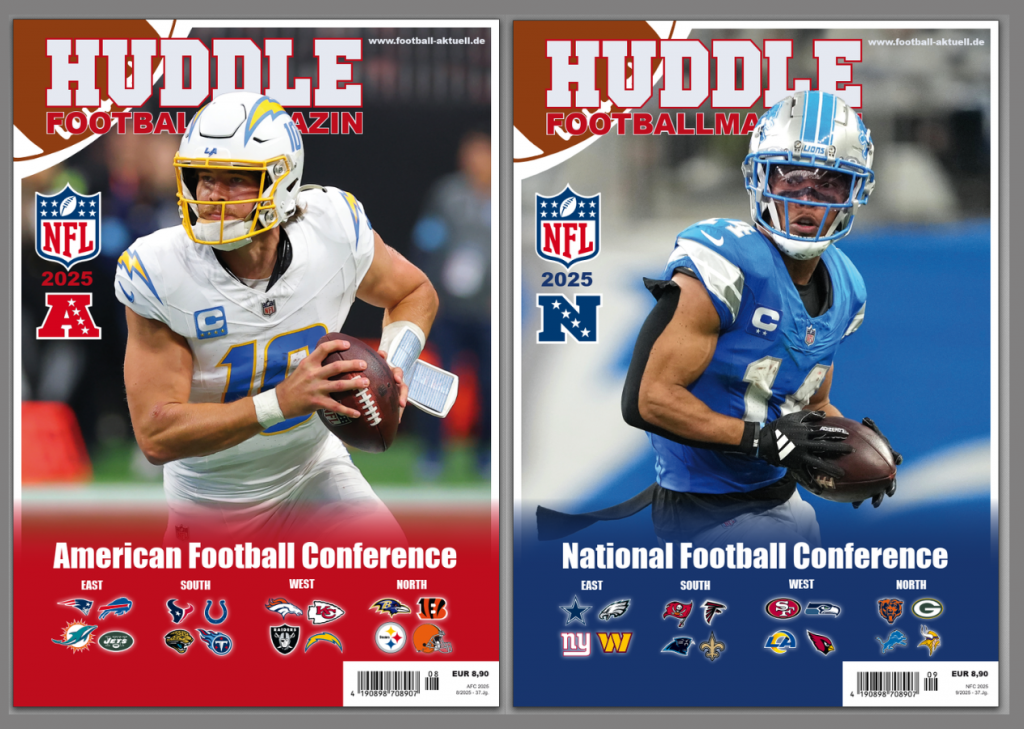 HUDDLE Football Magazin Cover Heft 8 & 9