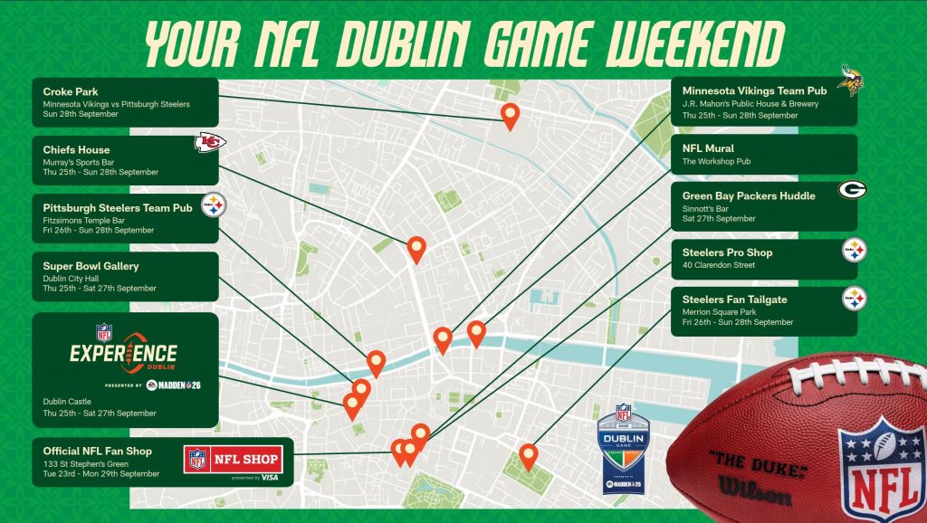 NFL Dublin Game Weekend - City Map