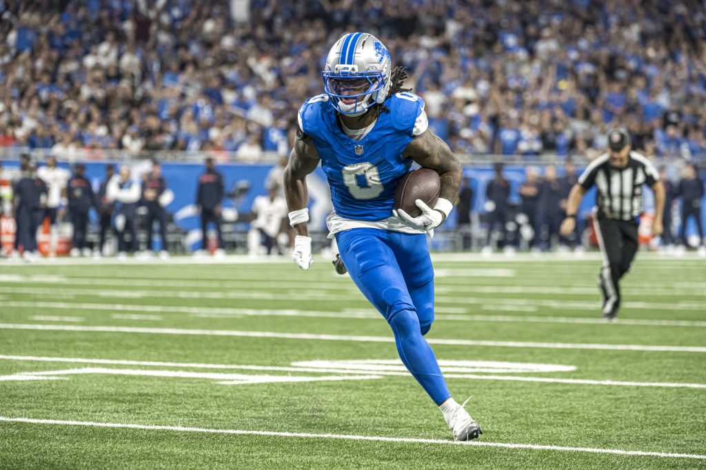 Jahmyr Gibbs #0 (Detroit Lions) ist Angekommen in der Riege Top Running Backs