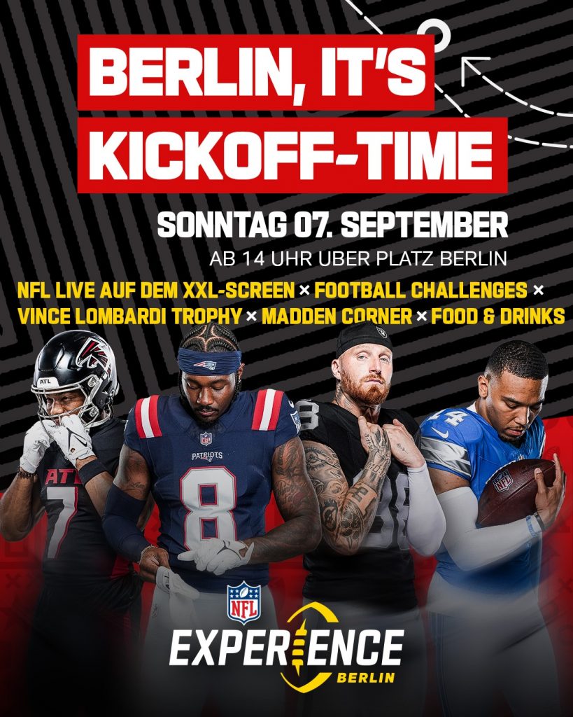 NFL Experience Berlin Sonntag 07. September Ab 14 Uhr UBER Platz Berlin