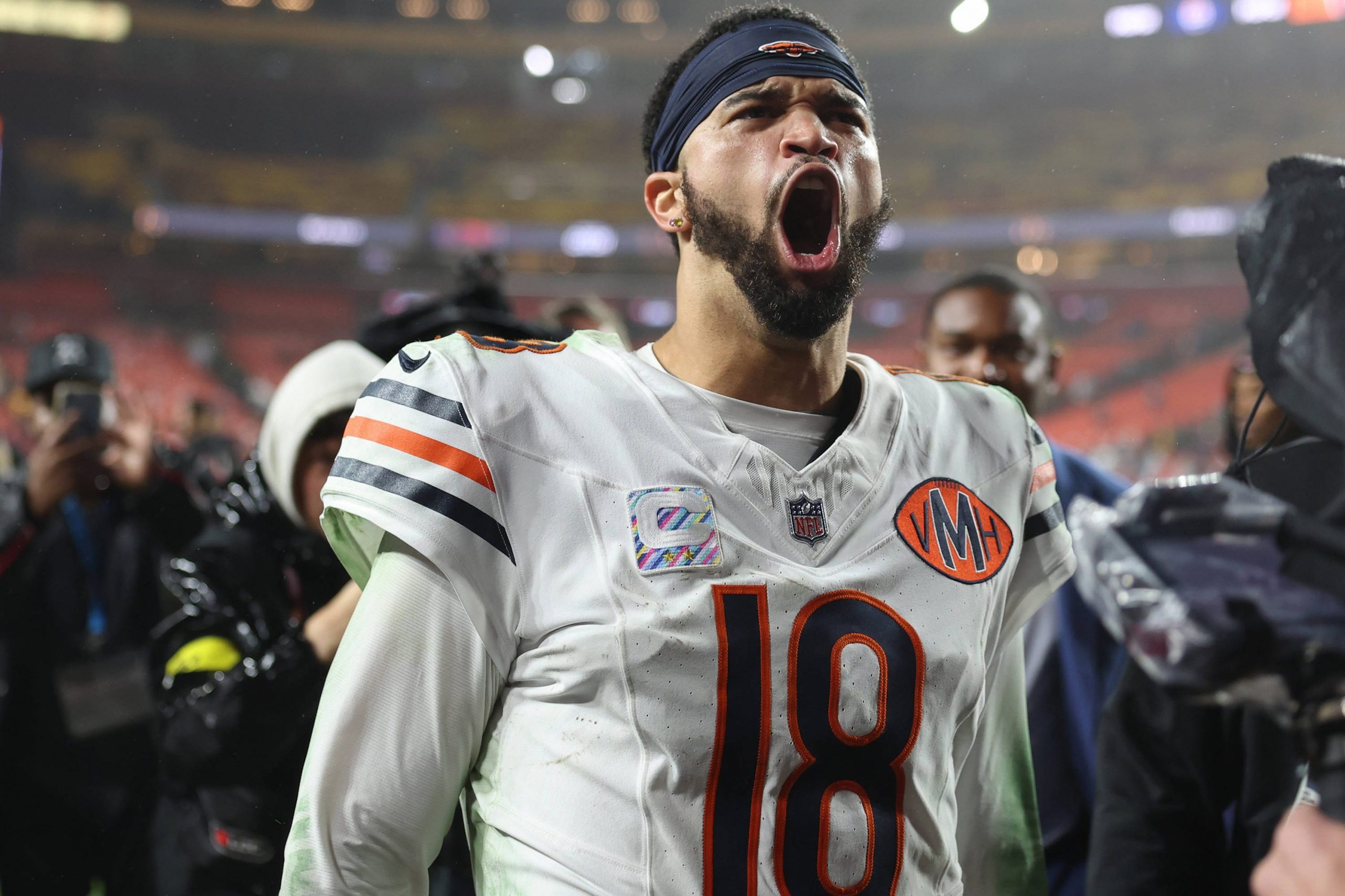 Kann Caleb Williams #18 mit seinen Chicago Bears in NFL Week 8 den fünften Sieg in Folge einfahren?