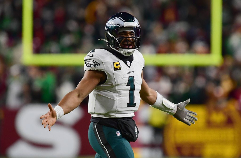 Philadelphia Eagles Quarterback Jalen Hurts im Fokus der NFL Playoffs – auf der größten Bühne entscheidet sich, ob Effizienz zur Geschichte wird.