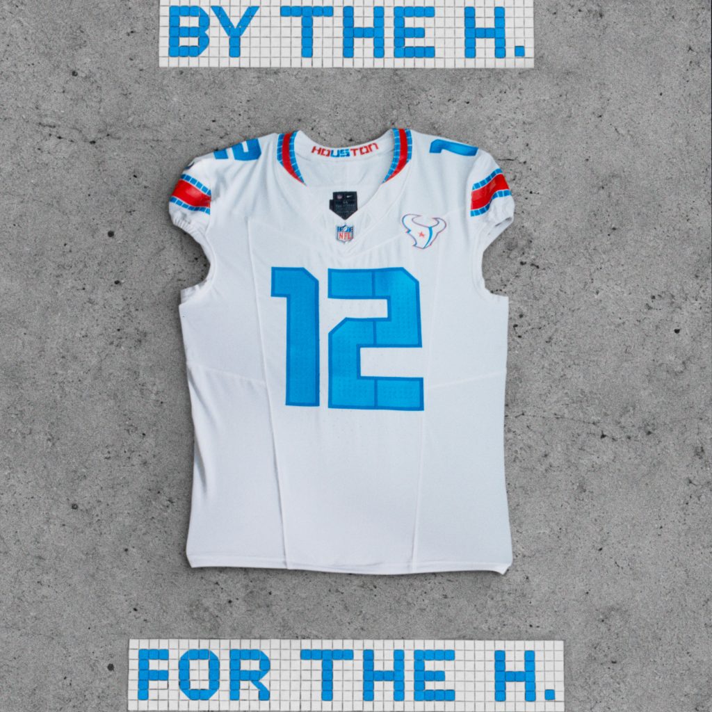 "HOUSTON/US": Das neue Texans-Trikot ist von der "Be Someone"-Bridge inspiriert | Quelle: NFL / Nike