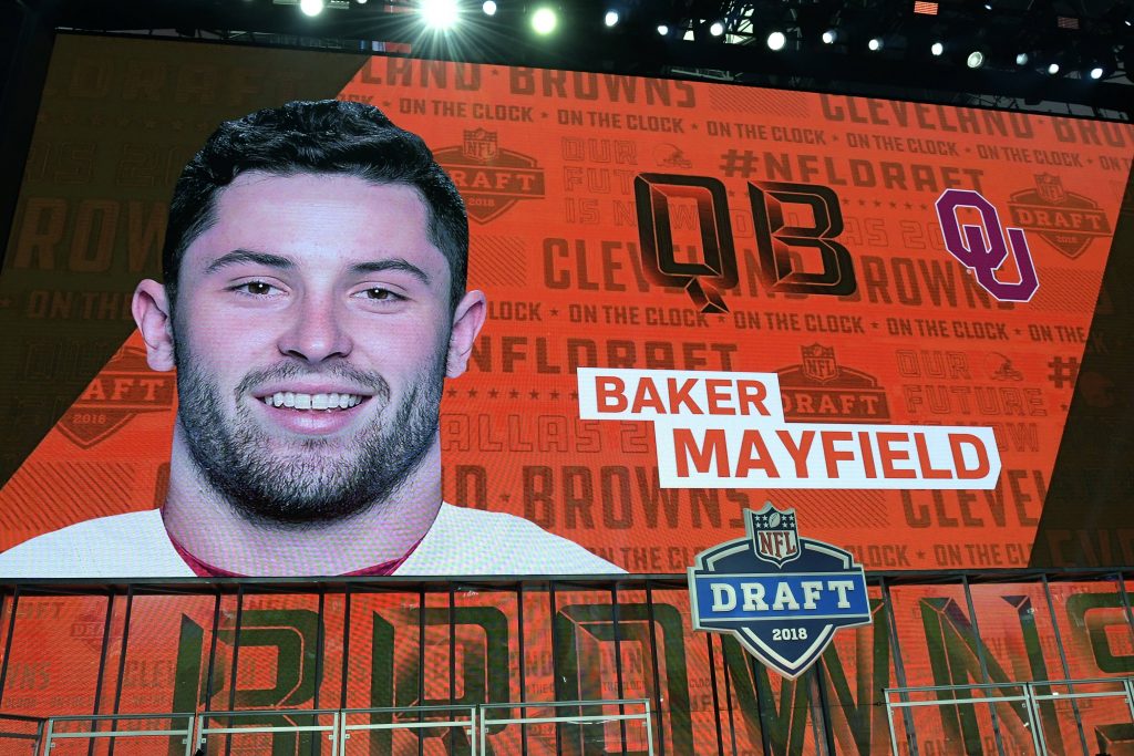 April 2018: Die Cleveland Browns machen Baker Mayfield zum First Overall Pick – der Startschuss für seine bewegte NFL-Karriere.