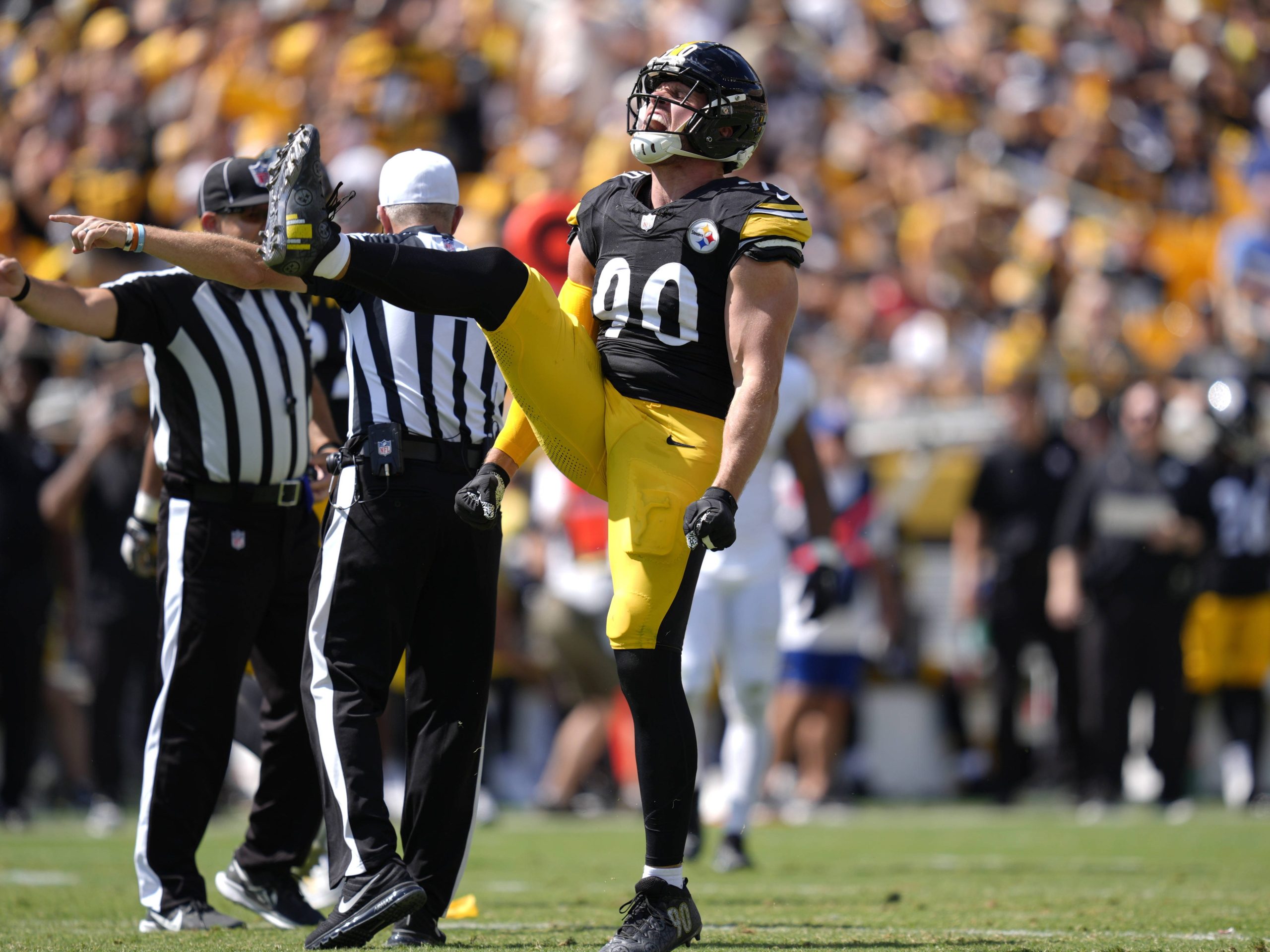 TJ Watt und die Pittsburgh Steelers treffen in NFL Week 2 auf die New England Patriots.