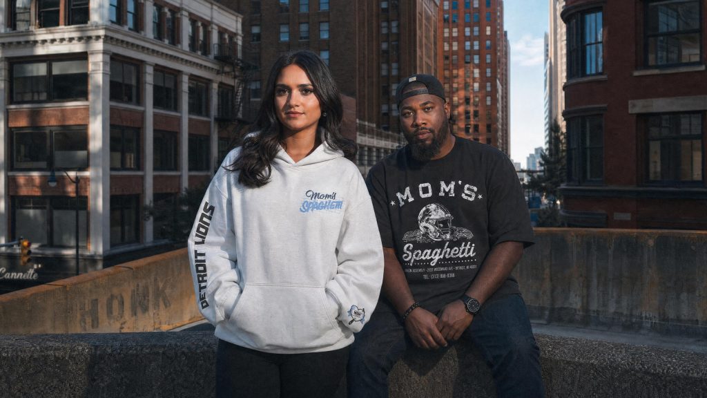 Limitiertes Merchandise: Die Kollektion Mom’s x Detroit Lions gibt es nur beim Fan Fest | Quelle: Detroit Lions