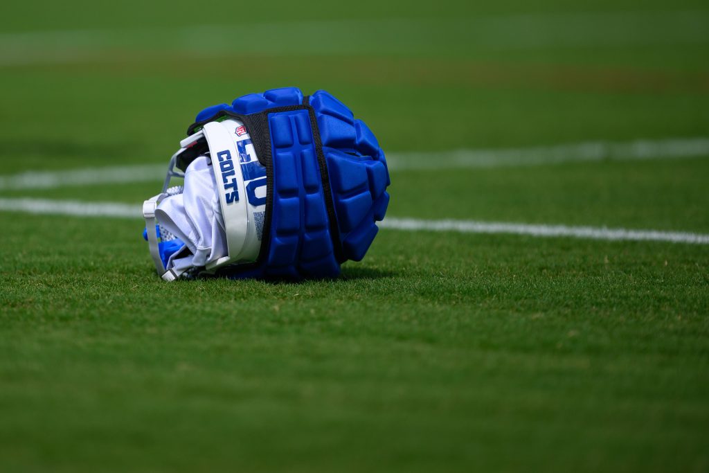 Guardian Cap auf dem Helm: Im Zeichen von CTE setzen immer mehr NFL-Spieler auf zusätzlichen Schutz.