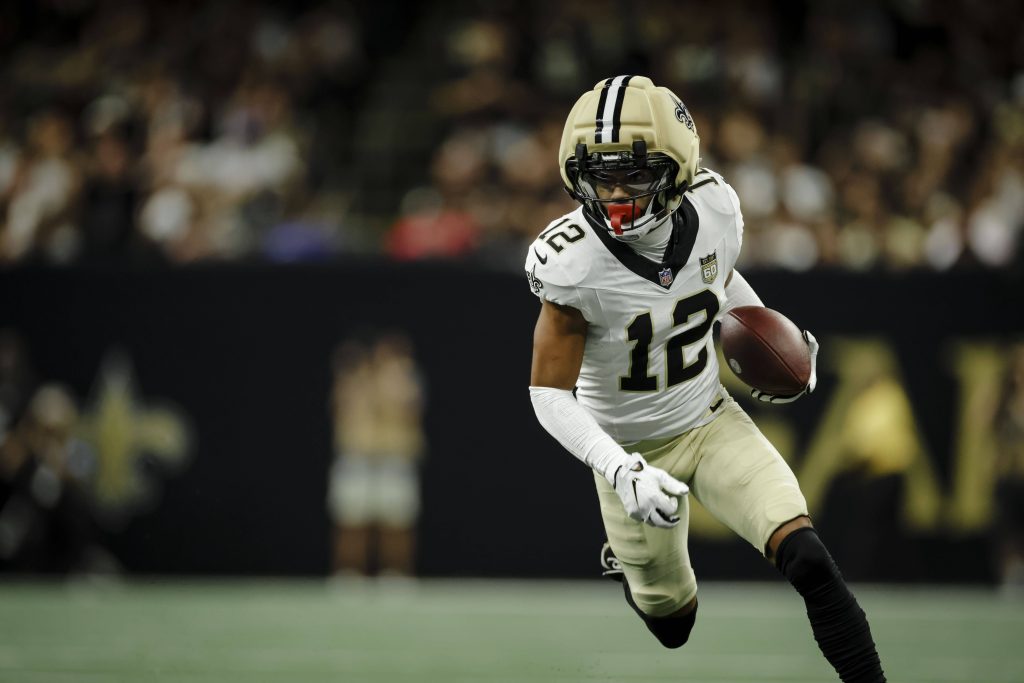 NFL Week 7: Chris Olave und die New Orleans Saints sind als Heimteam die Gastgeber beim ersten NFL Paris Game. |